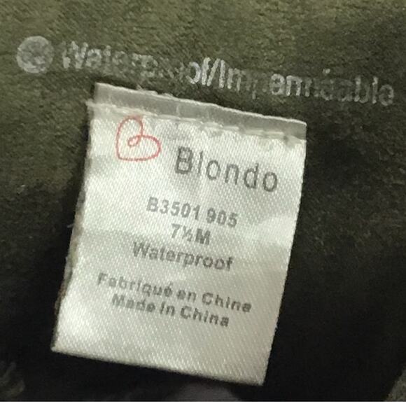 Blondo Glenda Waterproof Camo Hidden Wedge Sneaker Shoe Zip Close 7.5 7 1/2 - Picture 9 of 10